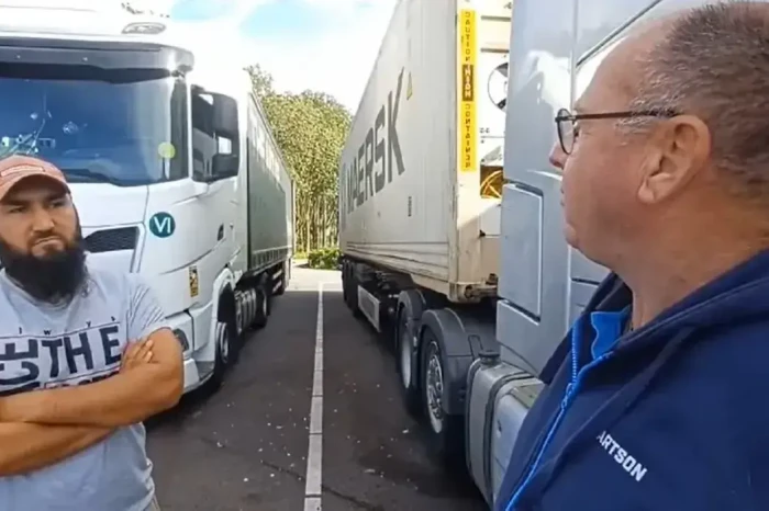 Tajik driver stops work in Netherlands over Lithuanian pay dispute